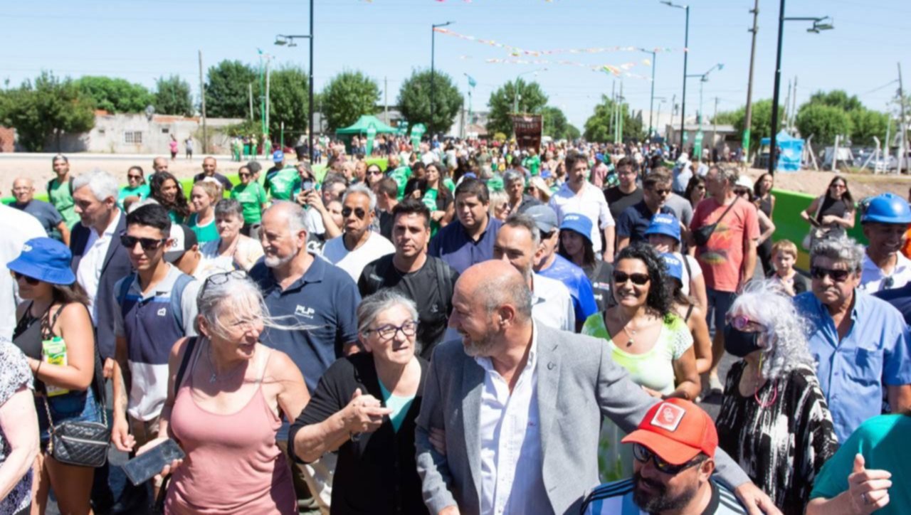 Región Capital Kicillof inauguró obra con Secco y Cagliardi