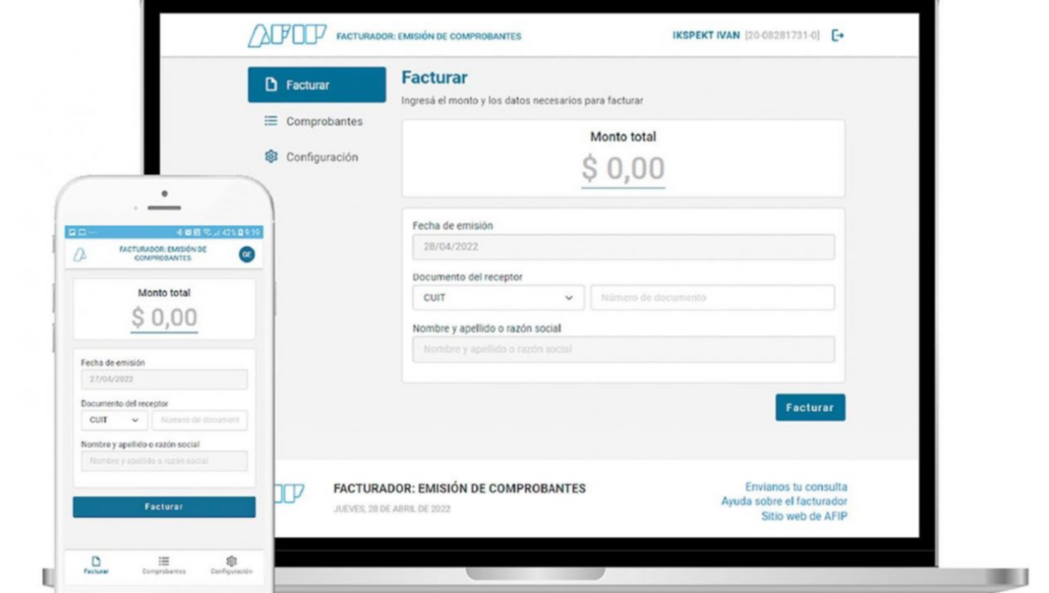 AFIP lanzó nuevo facturador móvil: para generar un comprobante en cuatro clicks ahorrando tiempo y dinero